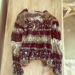 Boho floral top
